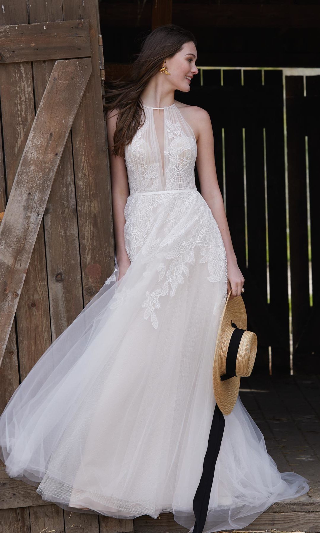 Braut im Pferdestall