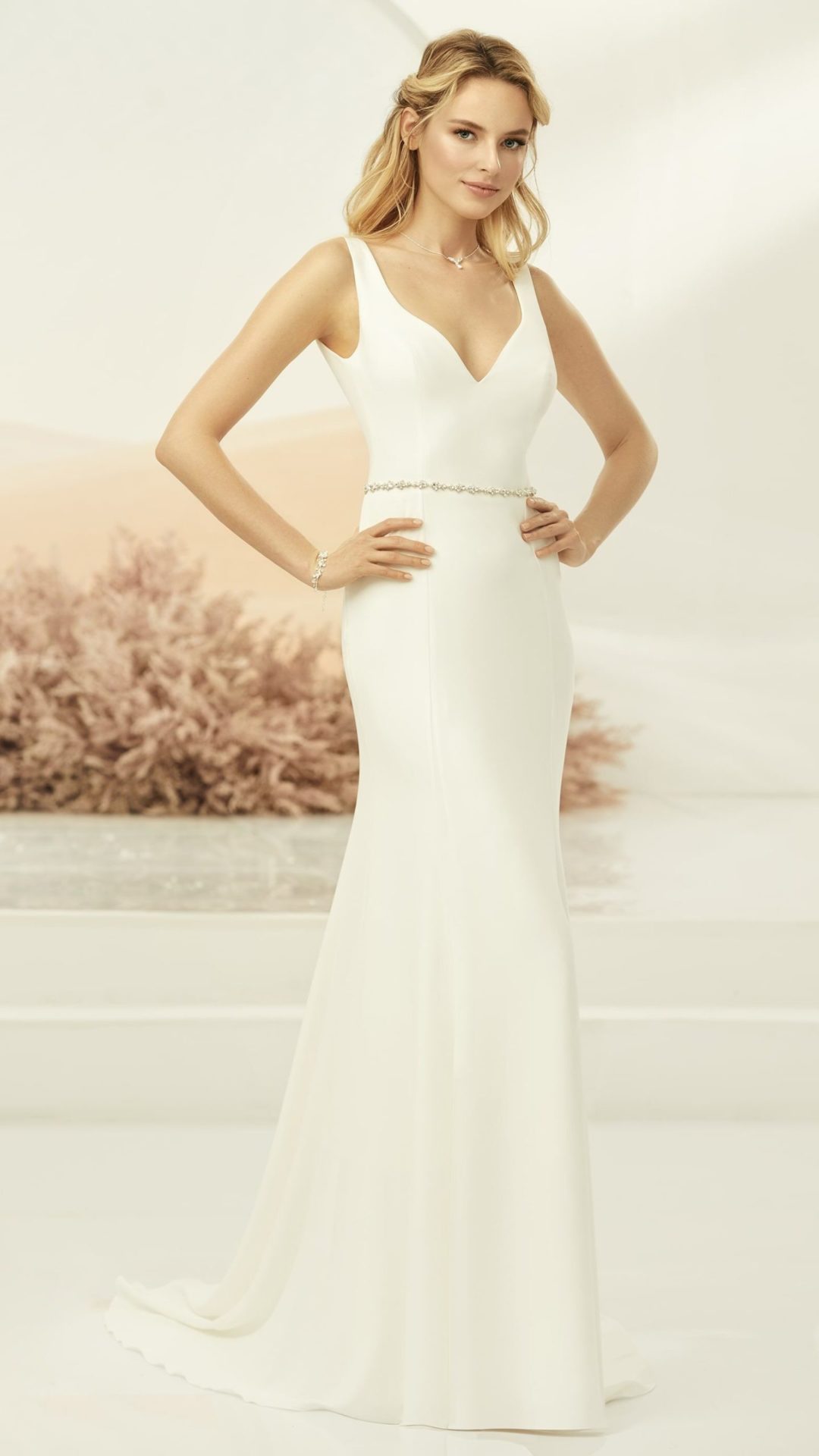 Brautkleid mit Trägern